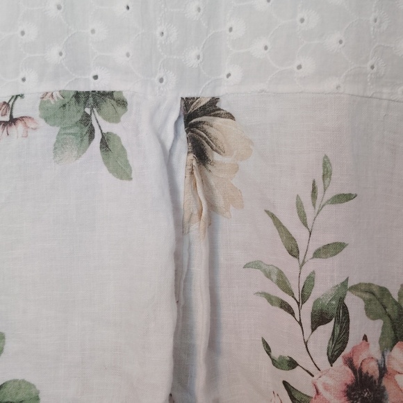 Terzo Millennio Made In Italy Floral Blouse 2X - Picture 9 of 13
